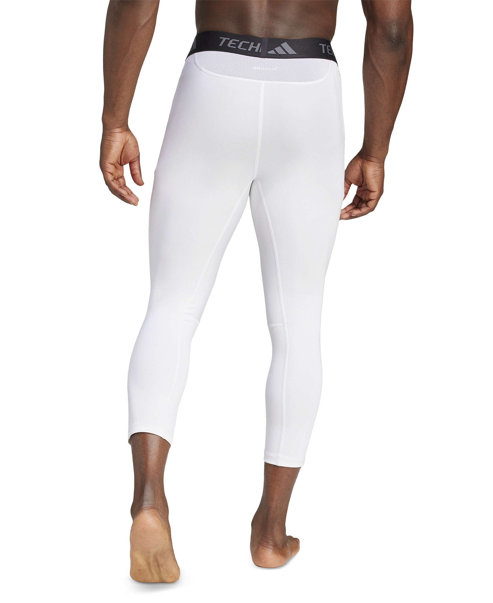 adidas Men's Techfit Compression 3/4 Training Tights - White