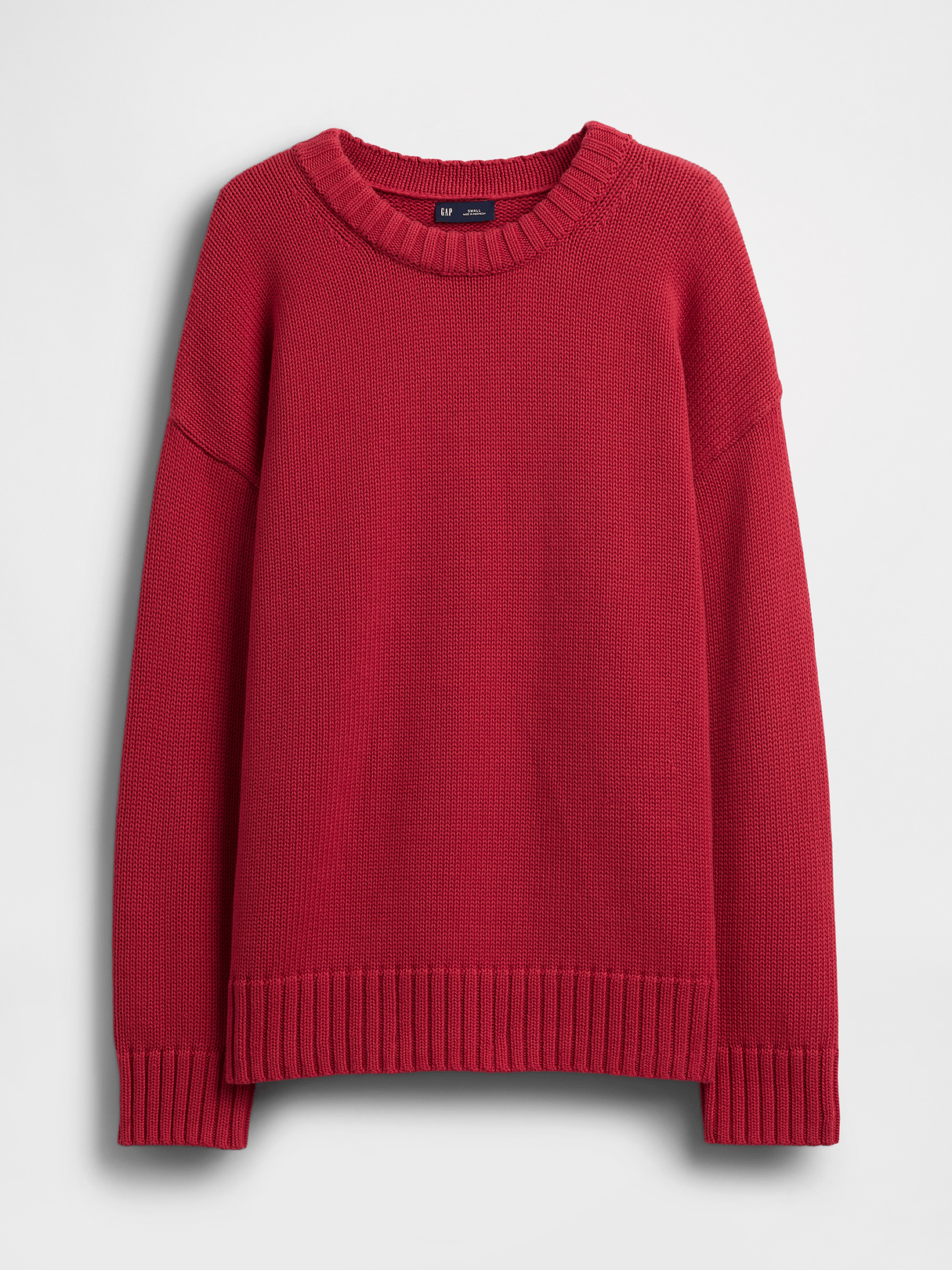 100% Cotton Oversized Sweater - chakra red