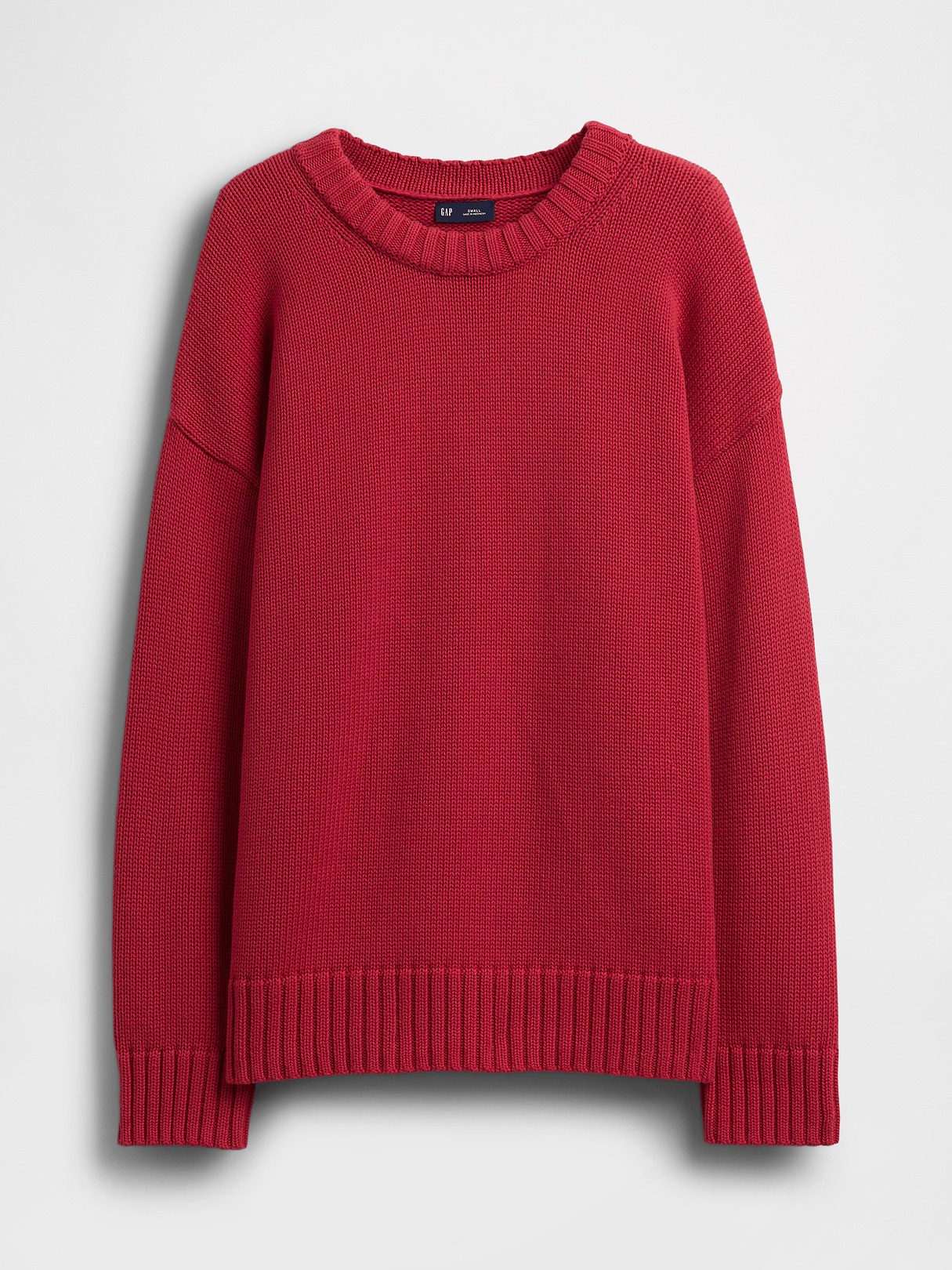 100% Cotton Oversized Sweater - chakra red
