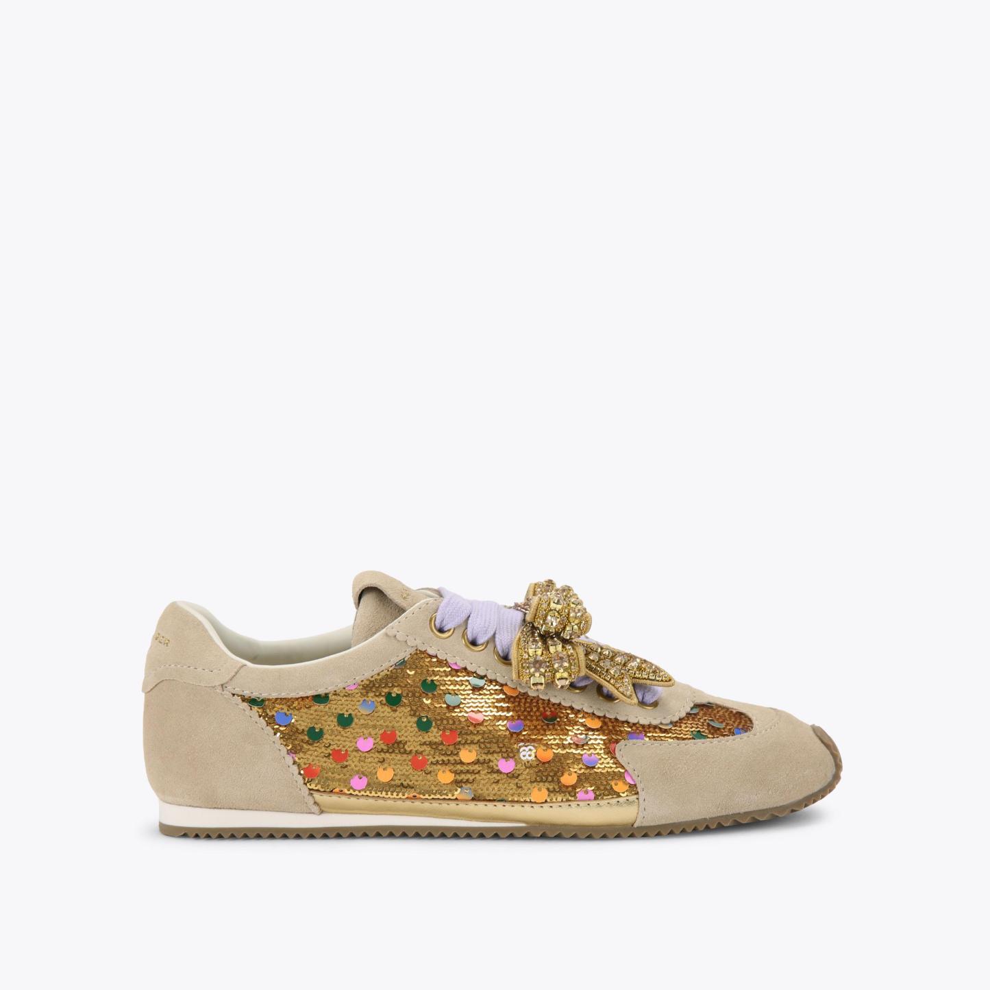Kurt Geiger London Islington Bow Sneaker - Metallics