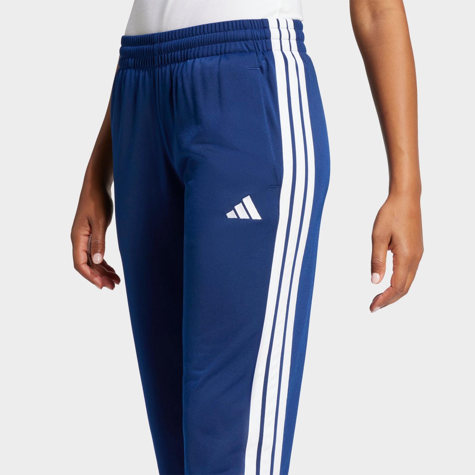 Women's adidas Essentials DAYREADY Tricot Tracksuit Pants - Dark Blue/White - view 4
