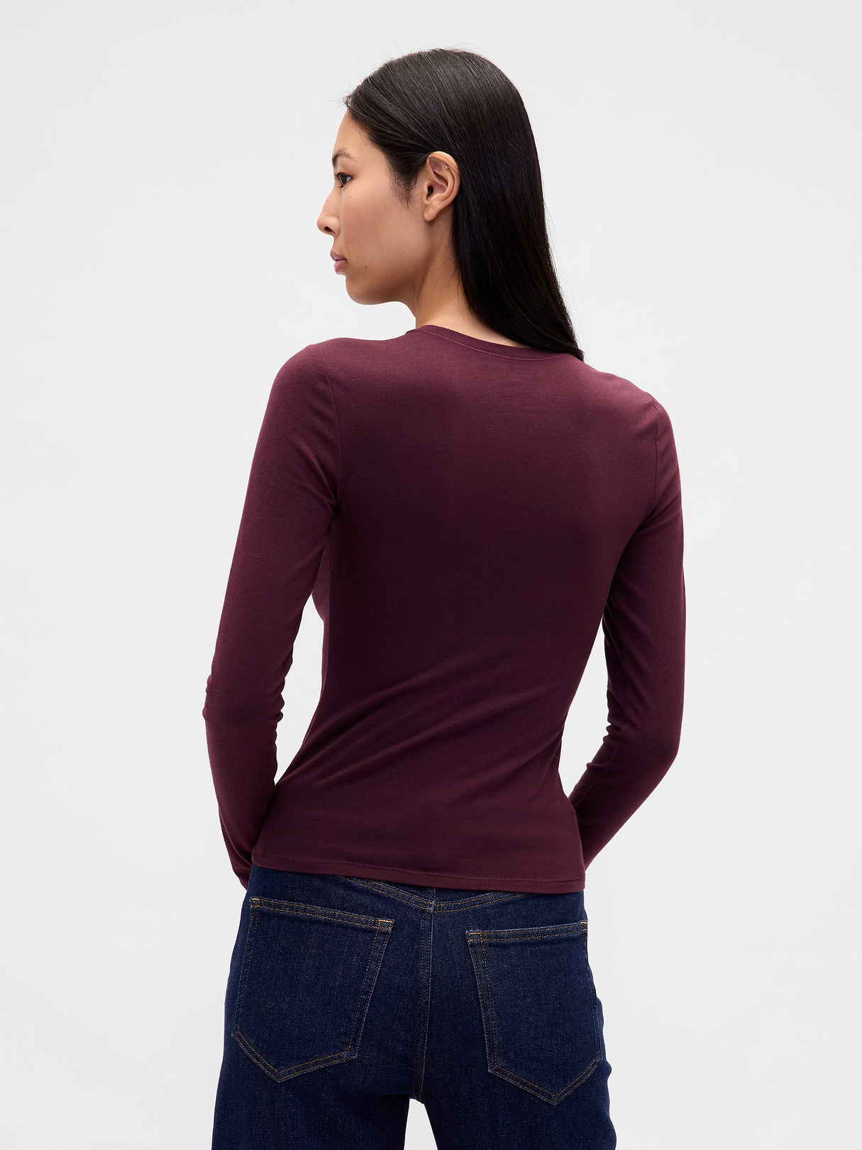CloseKnit Jersey T-Shirt - Bordeaux purple