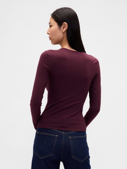 CloseKnit Jersey T-Shirt - Bordeaux purple