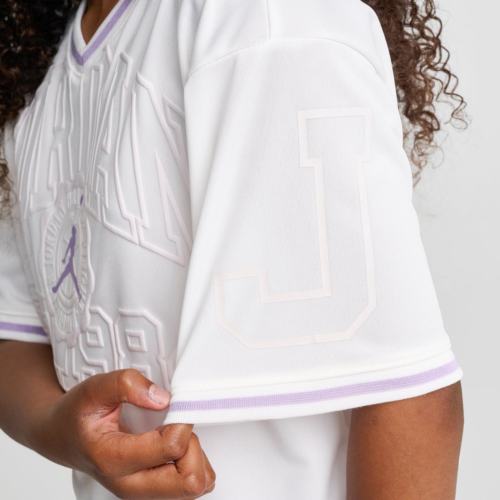 Girls' Big Kids' Jordan Cropped Jersey - Sail - view 6