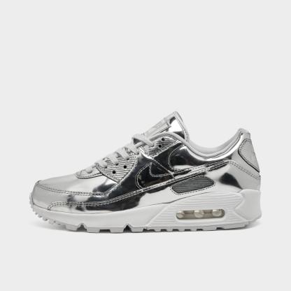 Women's Nike Air Max 90 SP Casual Shoes - Chrome/Pure Platinum/White