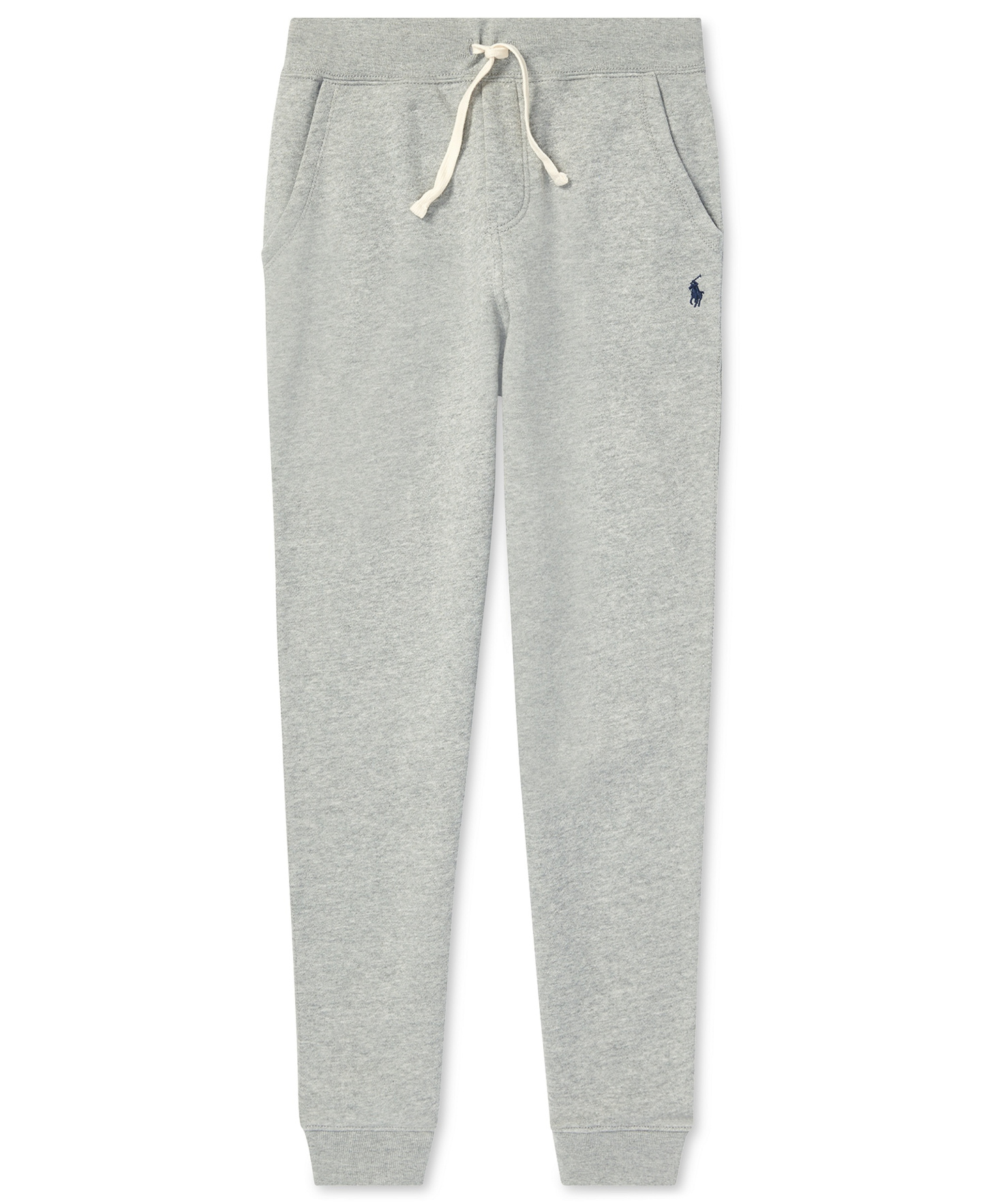 Polo Ralph Lauren Boys' 8-20 Cotton Fleece Drawstring Joggers - Dark Sport Heather