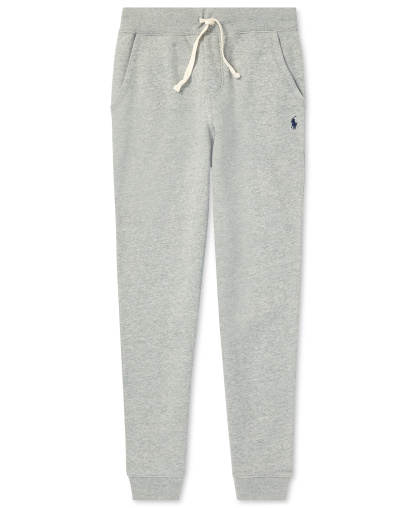 Polo Ralph Lauren Boys' 8-20 Cotton Fleece Drawstring Joggers - Dark Sport Heather