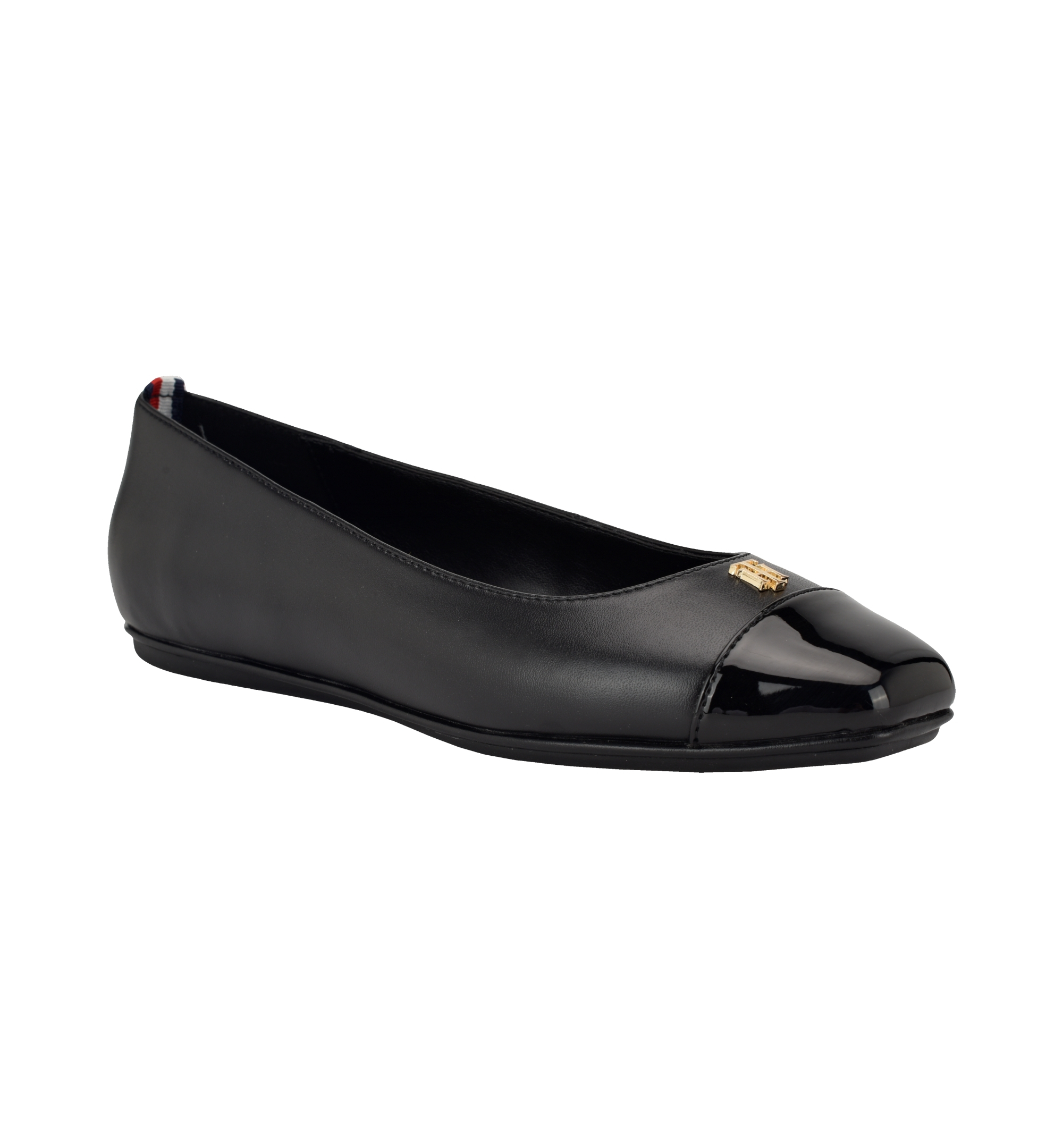 Tommy Hilfiger Women's Bekim Cap Toe Ballet Flats - Black