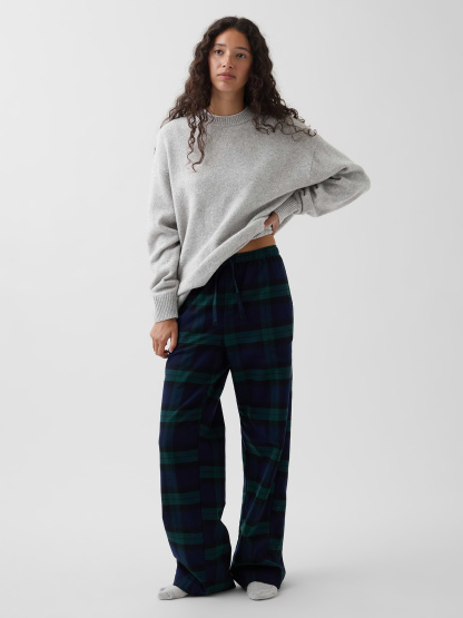 Adult Softest Flannel PJ Pants - Blackwatch plaid