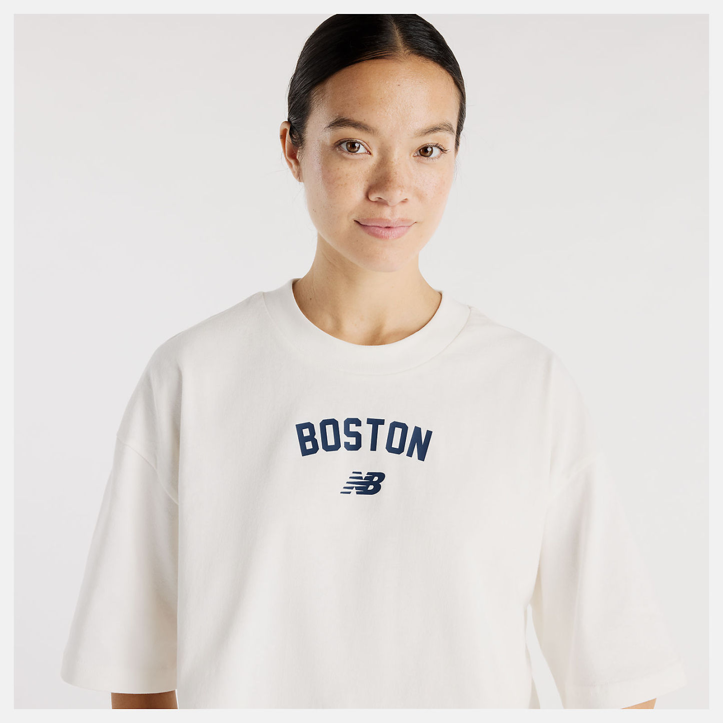 New Balance Boston City Waist Length T-Shirt, WT61W25ASST