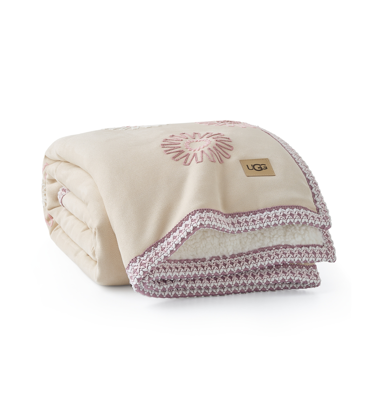 UGG® Kirkwood UGG Braid Throw, 50" x 70" - Cream