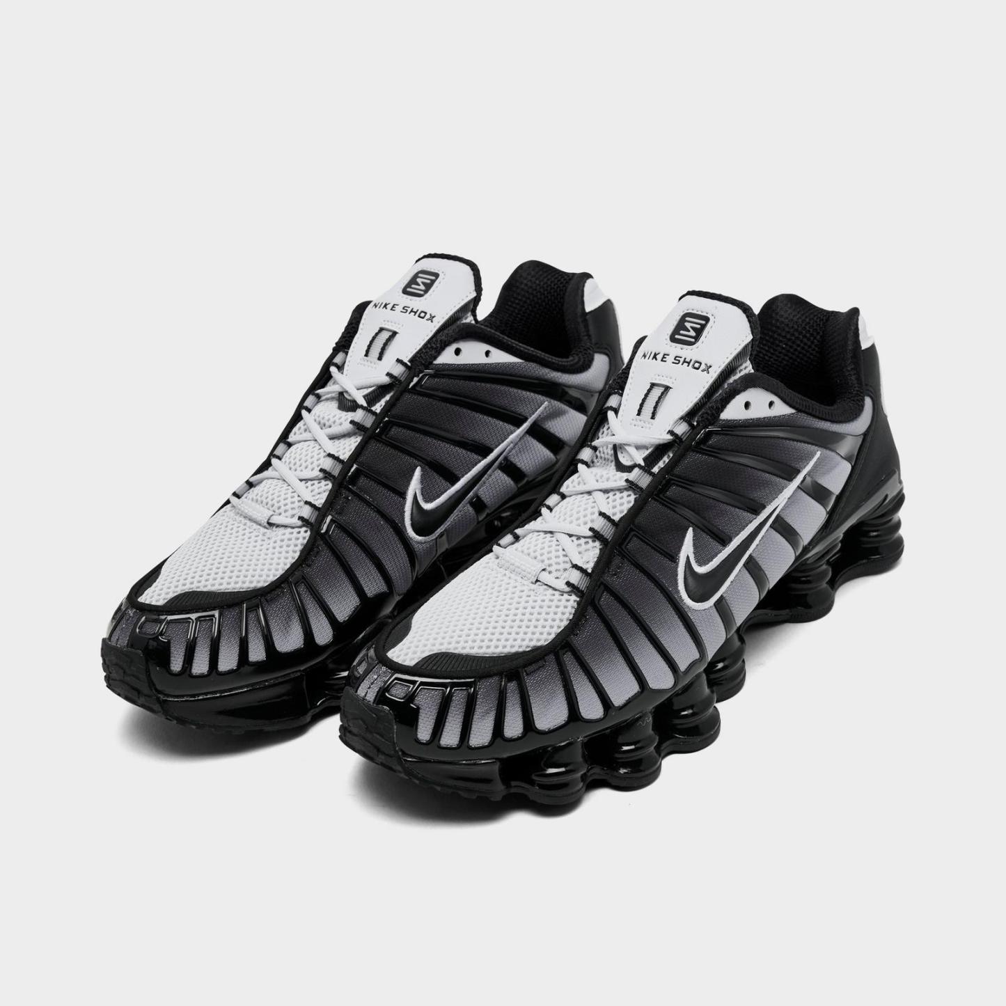 Men's Nike Shox TL Casual Shoes - Black/Pure Platinum/White