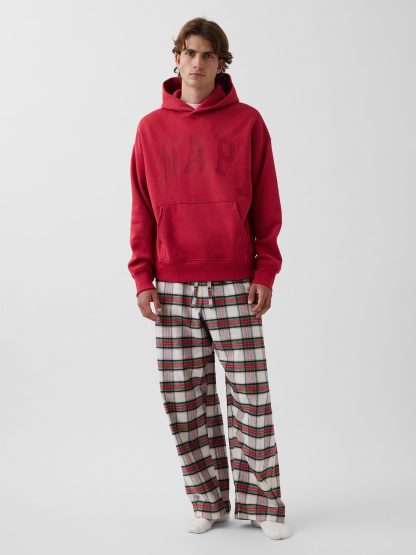 Adult Softest Flannel PJ Pants - Red & cream tartan