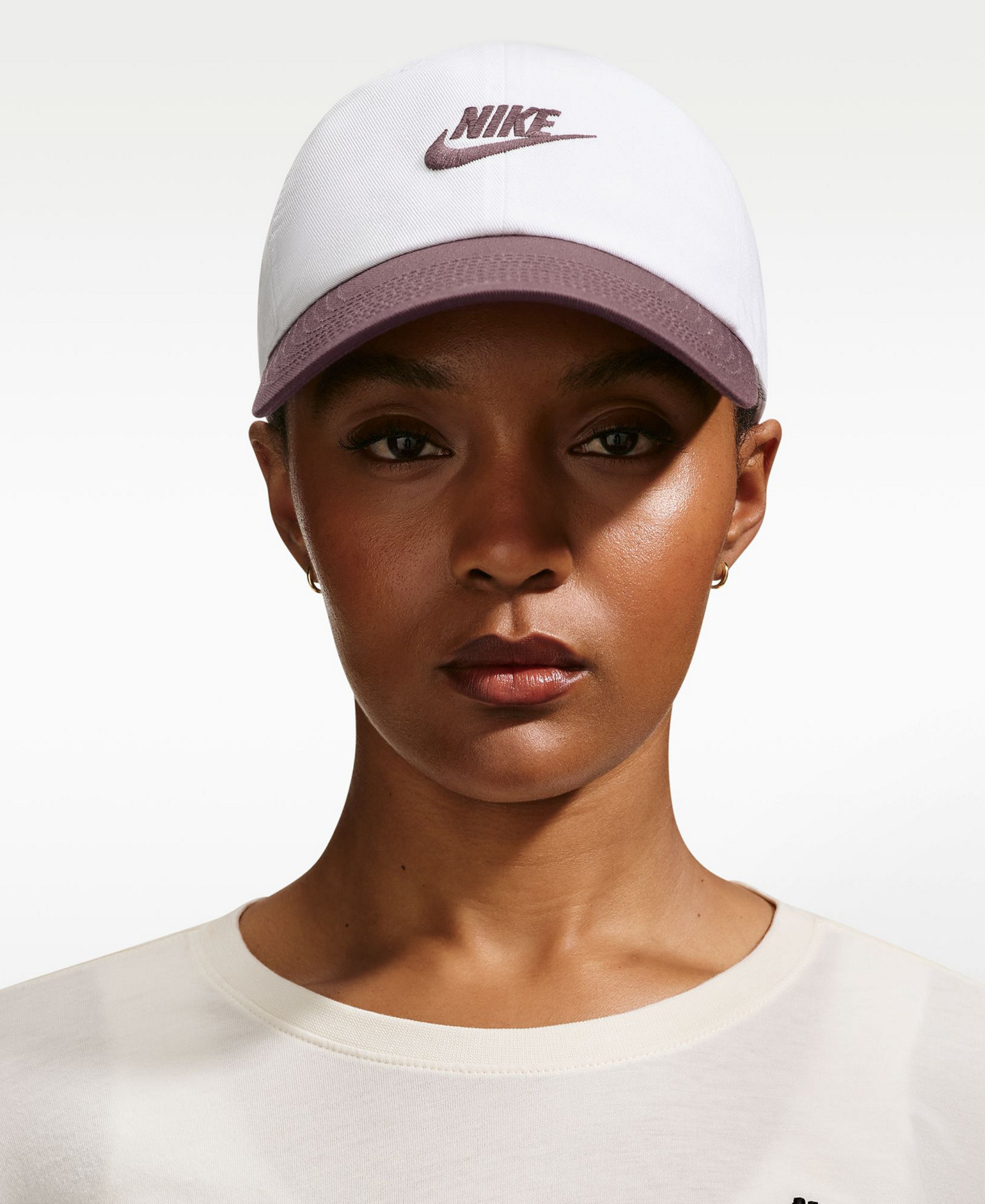 Nike Unisex Club Logo Embroidered Cap - White/Tattoo