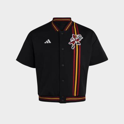 Men's adidas Louisville Cardinals Basketball Warm-Up Top - Black/Team Power Red
