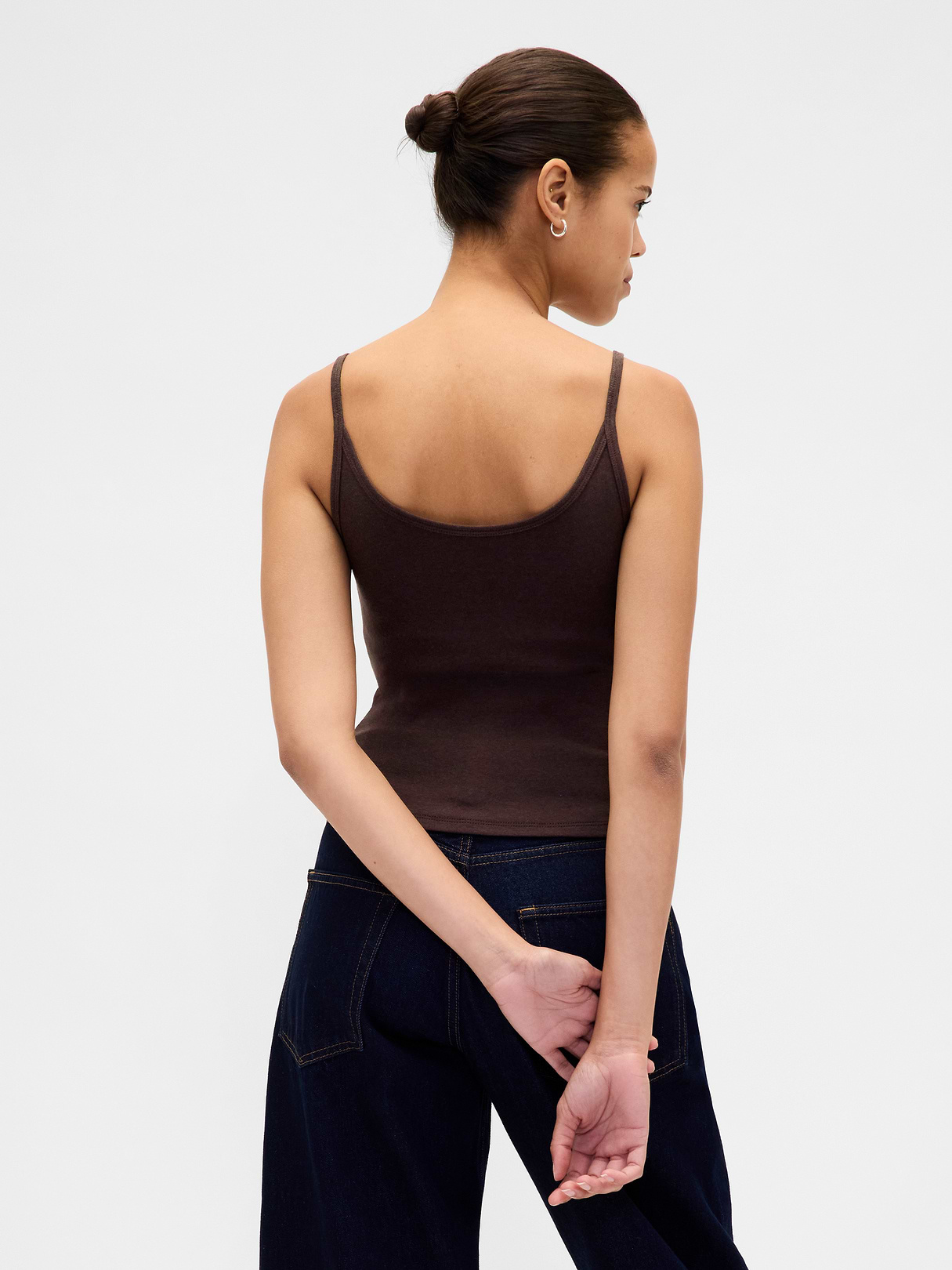 Modern Crop Cami - Terra brown