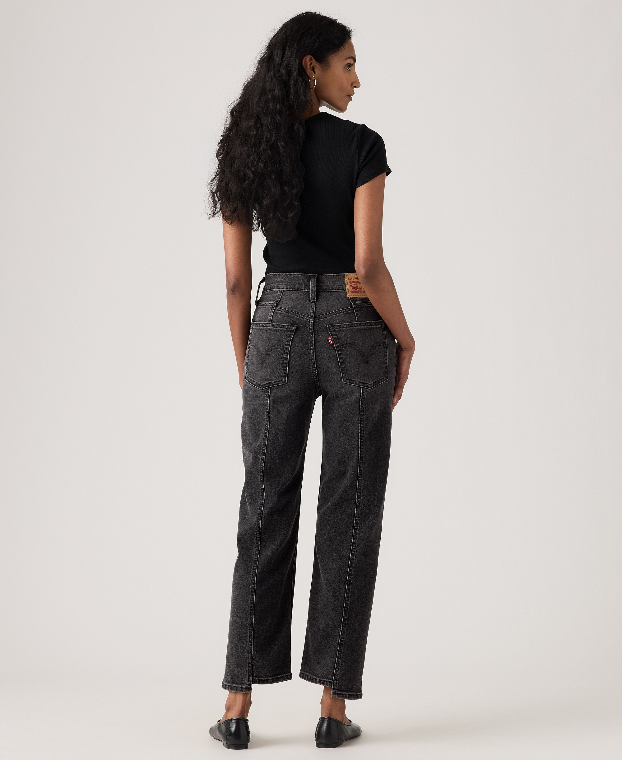 Levi's Women's Ribcage Seamed High-Rise Straight Ankle Jeans - Cut And Dry No Dest.