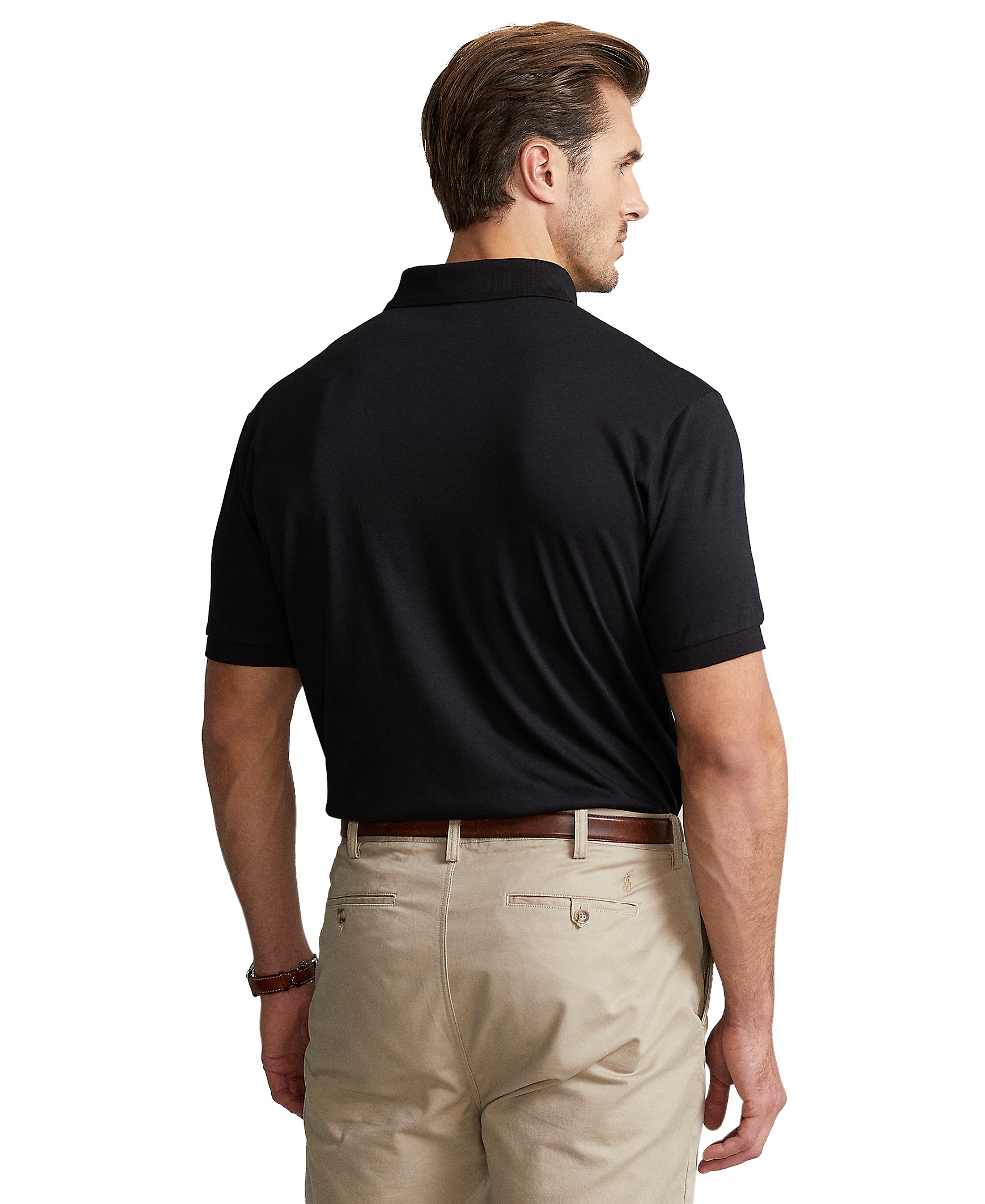 Polo Ralph Lauren Men's Big & Tall Solid Polo Shirt - Polo Black