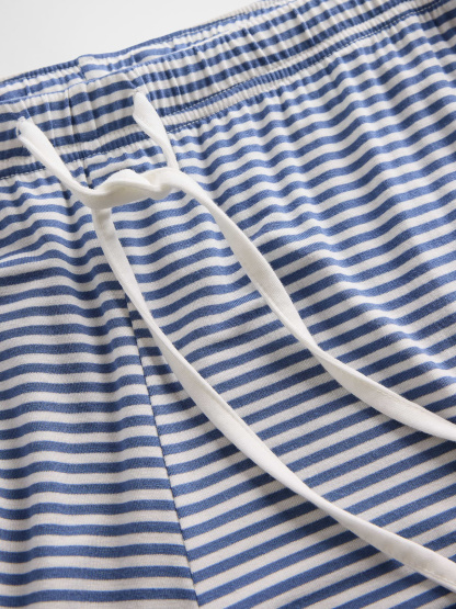 SoftMade Modal PJ Pants - Navy blue & white stripe