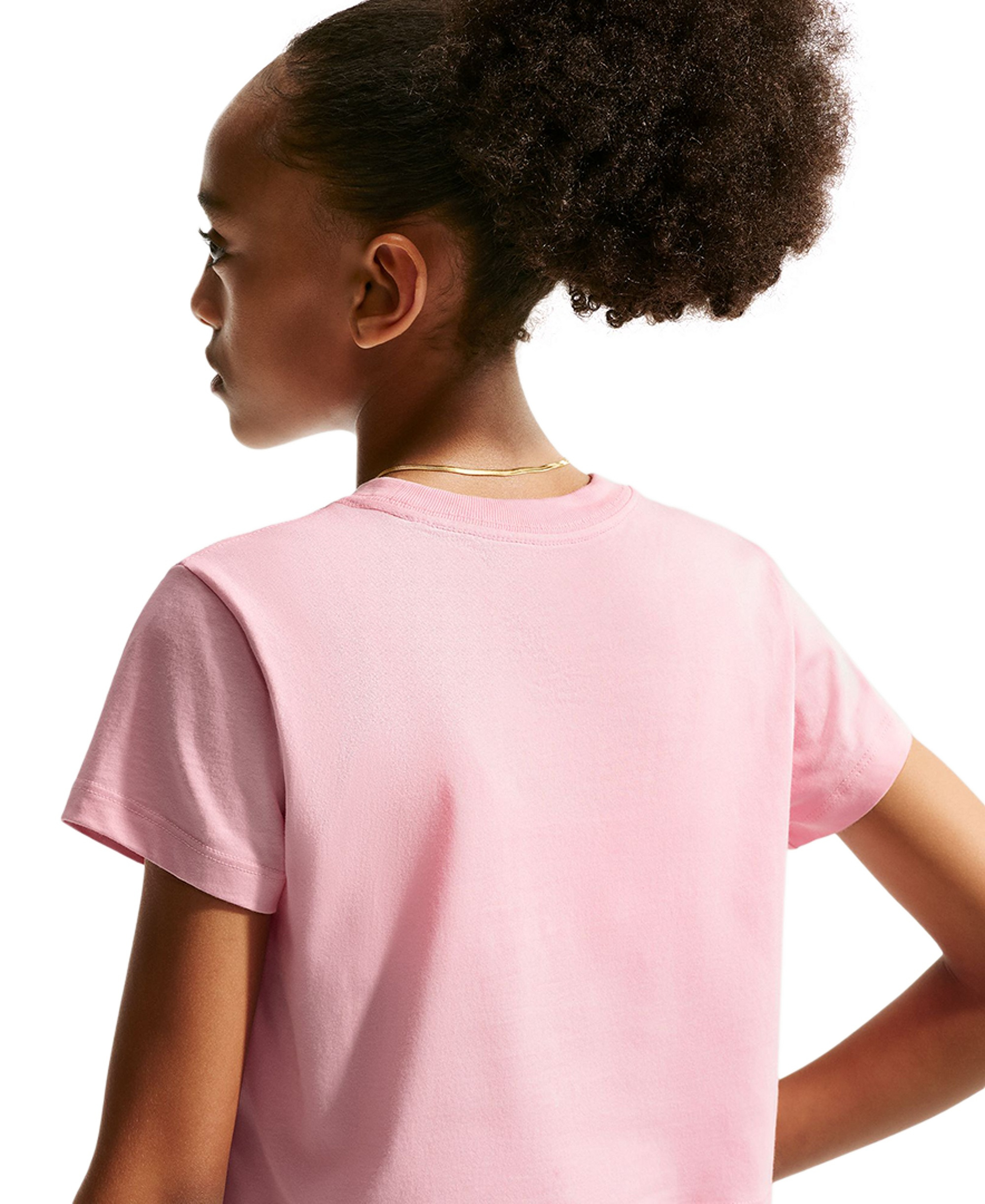 Nike Girls' 7-16 Sportswear Cropped Short-Sleeve T-Shirt - Med Soft Pink