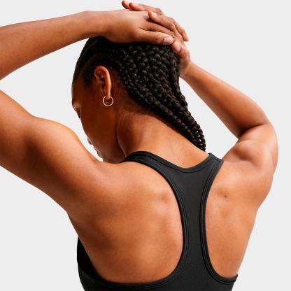 Women's Nithtke Swoosh Medium Support Sports Bra - Black/White