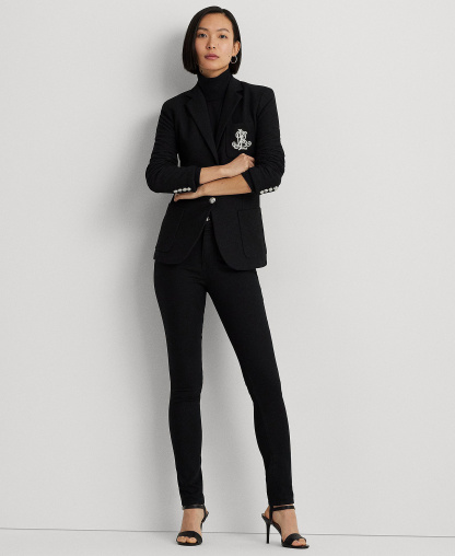 Lauren Ralph Lauren Bullion Jacquard Blazer - Polo Black