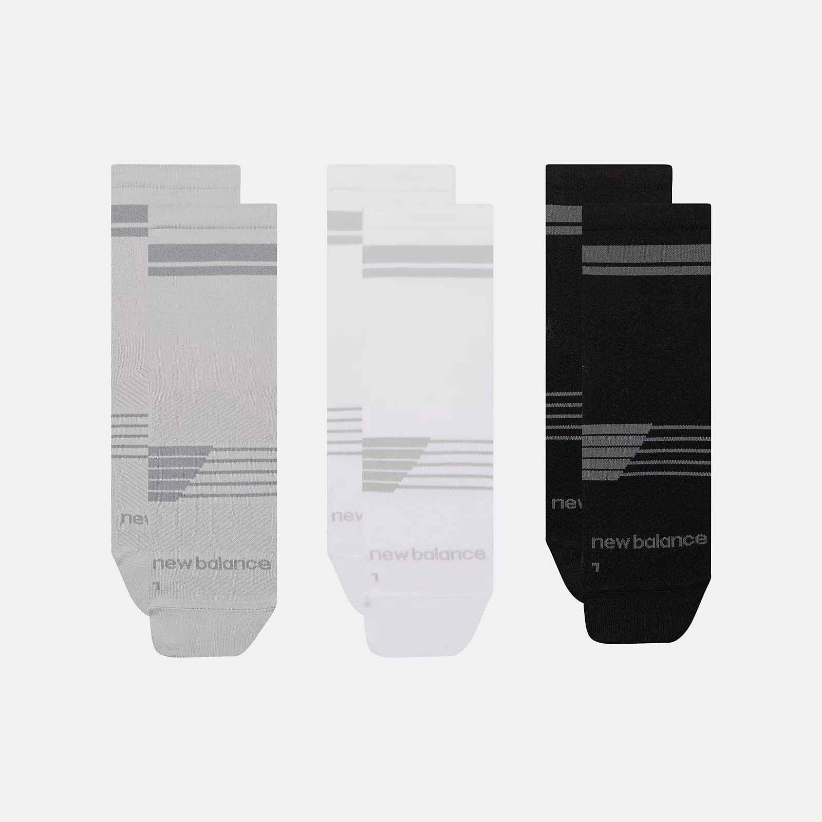 New Balance Pro Running QTR Socks 3 Pack, LAS35104AS1