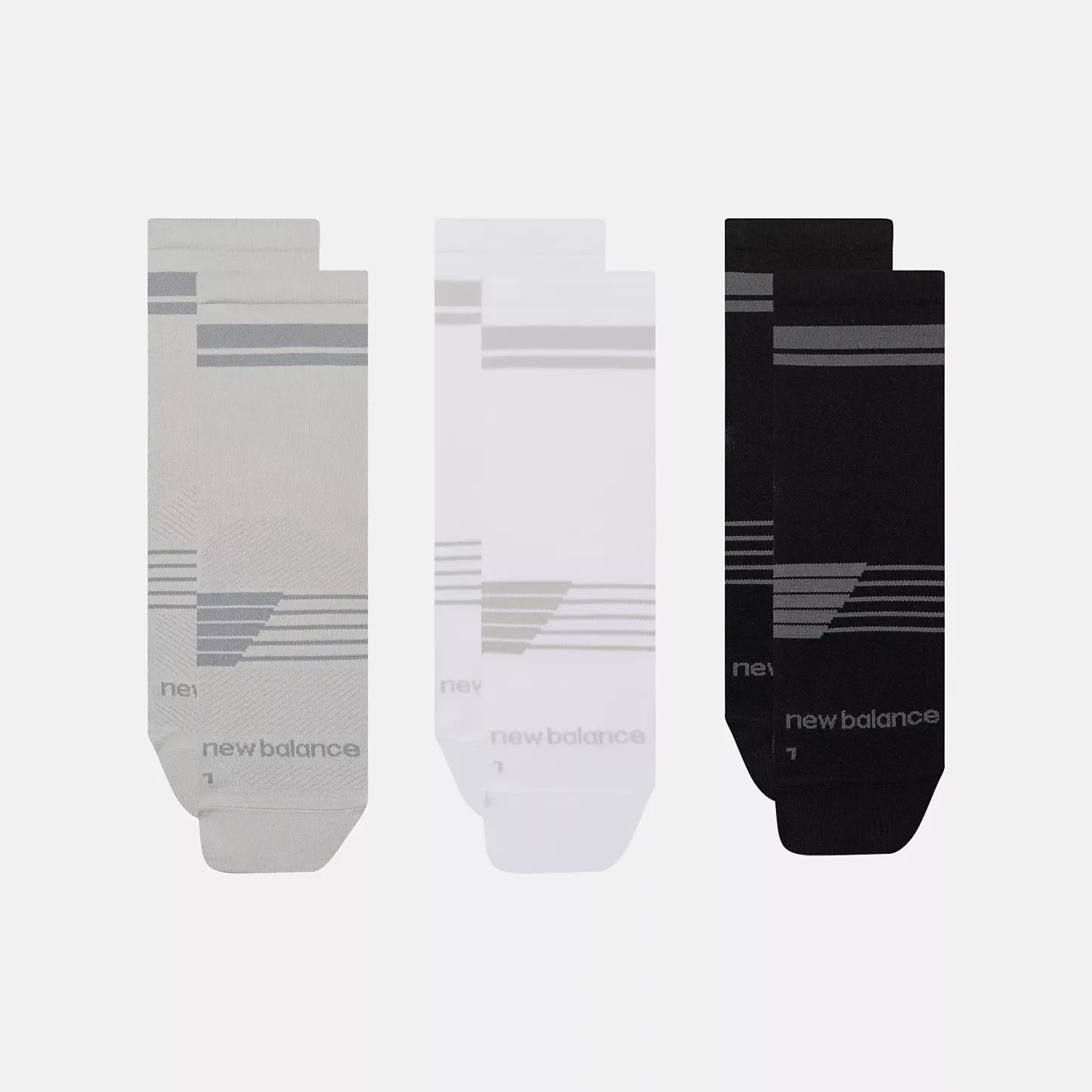 New Balance Pro Running QTR Socks 3 Pack, LAS35104AS1