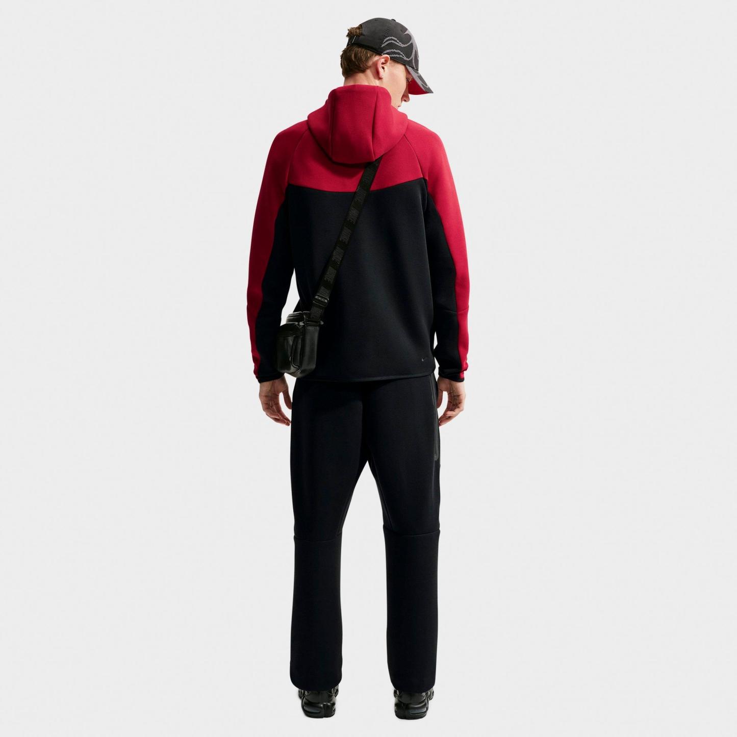 Men's Nithtke Tech Fleece Windrunner Full-Zip Hoodie - Part 1 - Tough Red/Black/Black