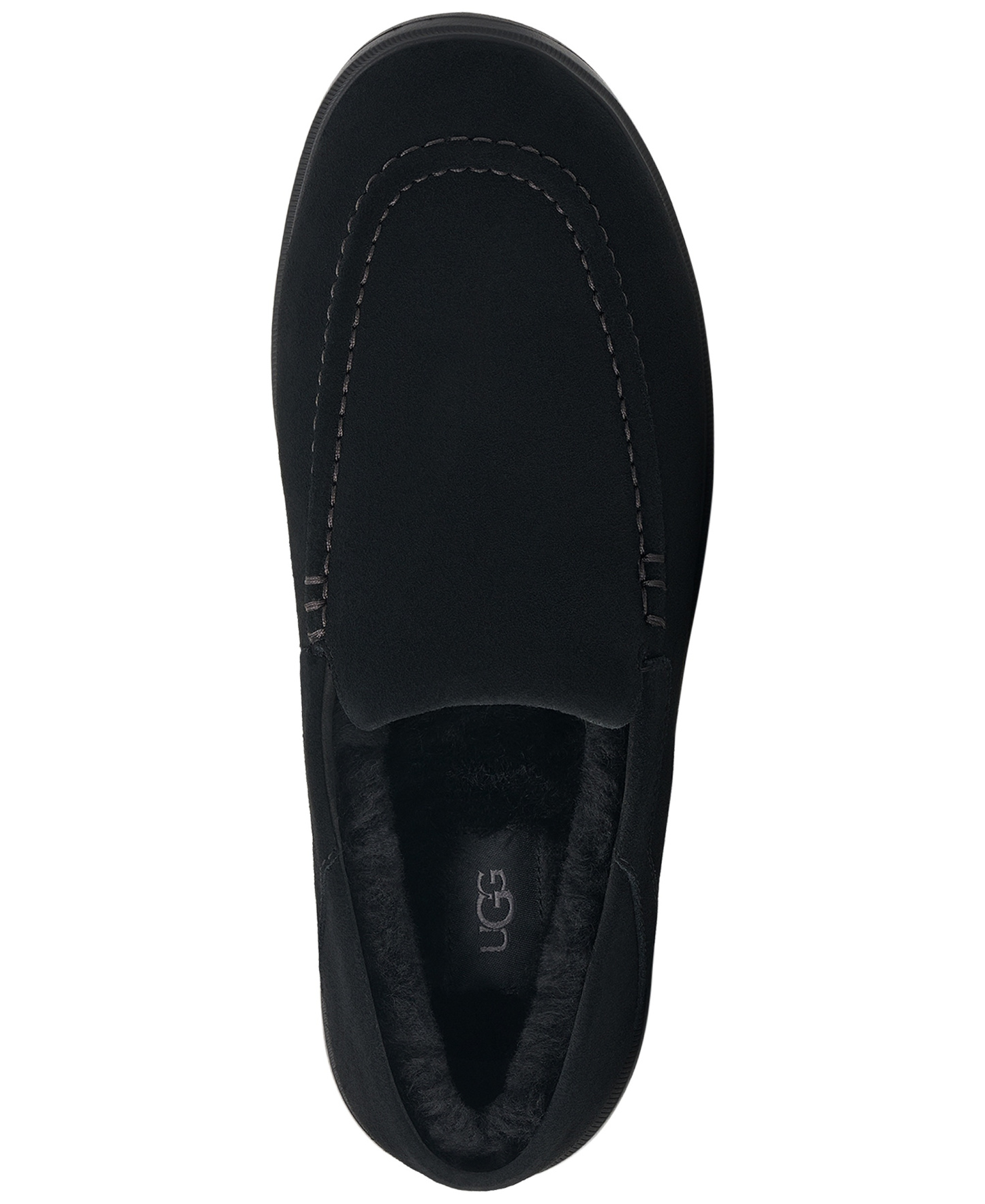 UGG® Men's Shep Suede Round-Toe Loafers - Black