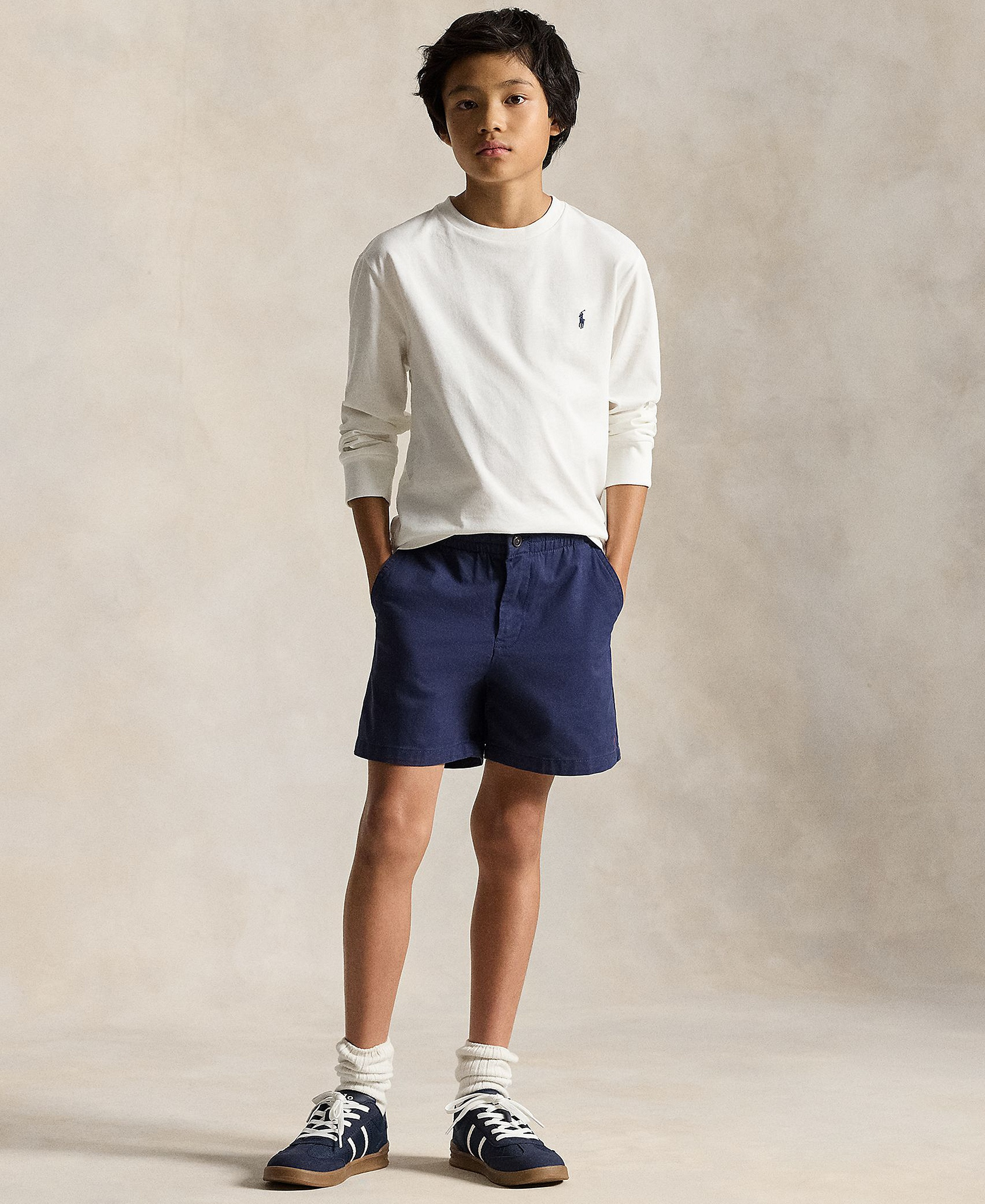 Polo Ralph Lauren Boys' 8-20 Cotton Jersey Long-Sleeve T-shirt - White