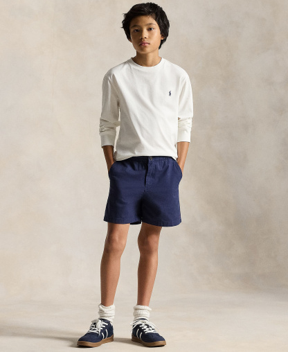 Polo Ralph Lauren Boys' 8-20 Cotton Jersey Long-Sleeve T-shirt - White