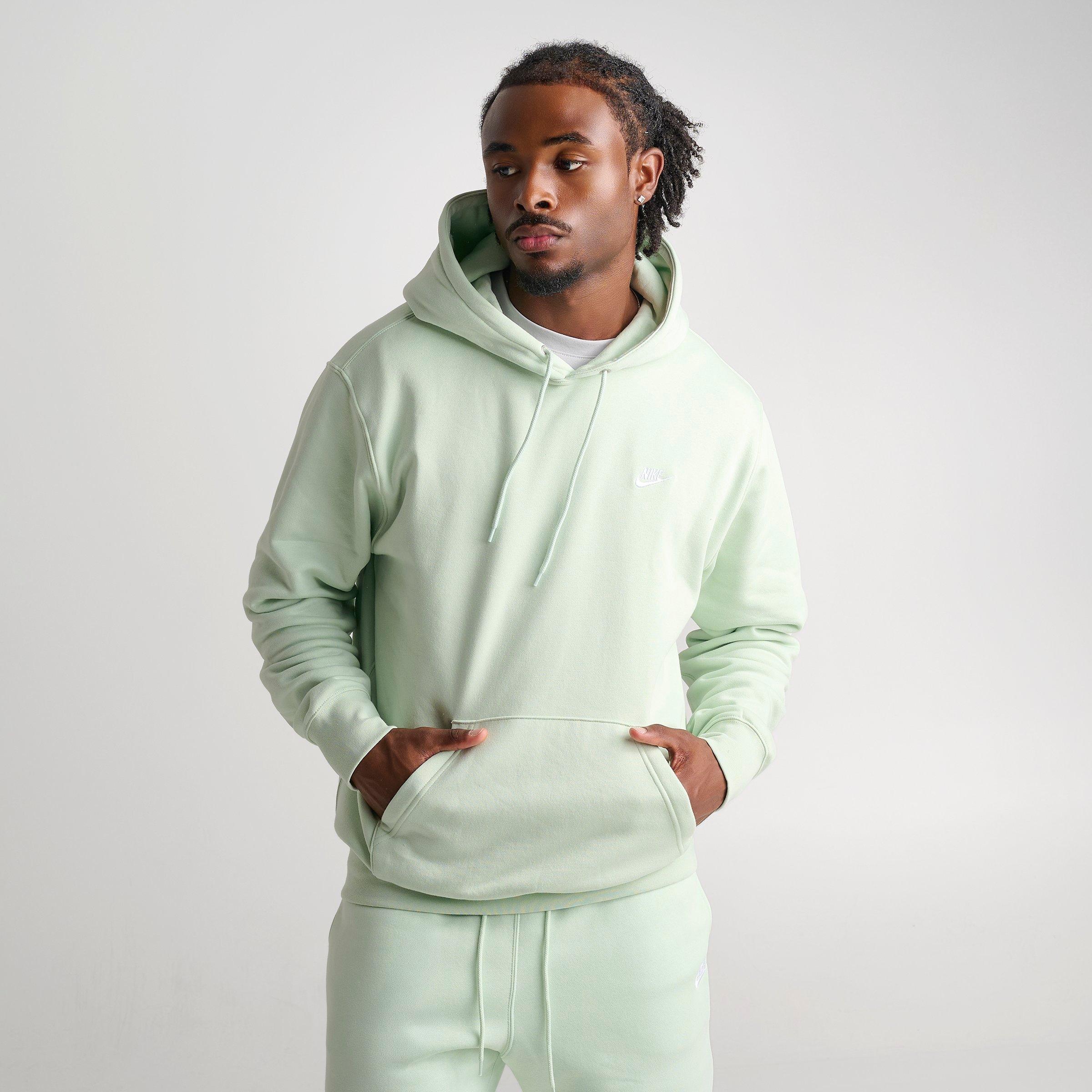 Men's Nithtke Club Fleece Premium Embroidered Pullover Hoodie - Part 2 - Jade Aura/Jade Aura/White