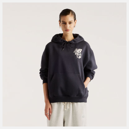 New Balance Pressed Flowers Hoodie, WT62H6F8DNT