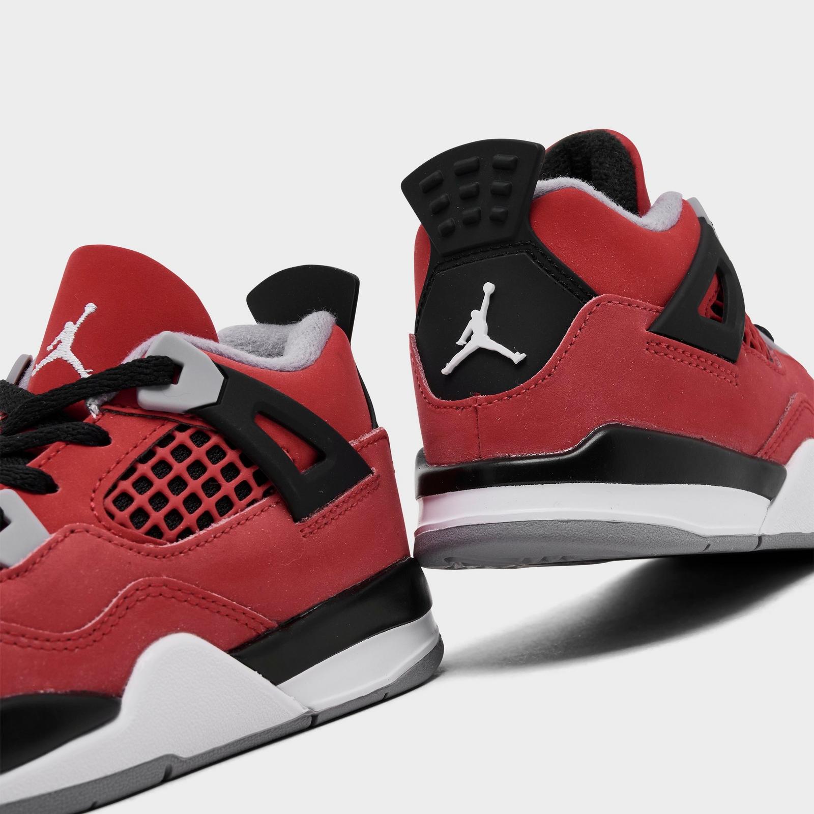 Kids' Toddler Air Jordan Retro 4 Basketball Shoes - Sweet Beet/Desert Pink/Off Noir/Chalk - view 3