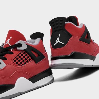 Kids' Toddler Air Jordan Retro 4 Basketball Shoes - Sweet Beet/Desert Pink/Off Noir/Chalk - view 3