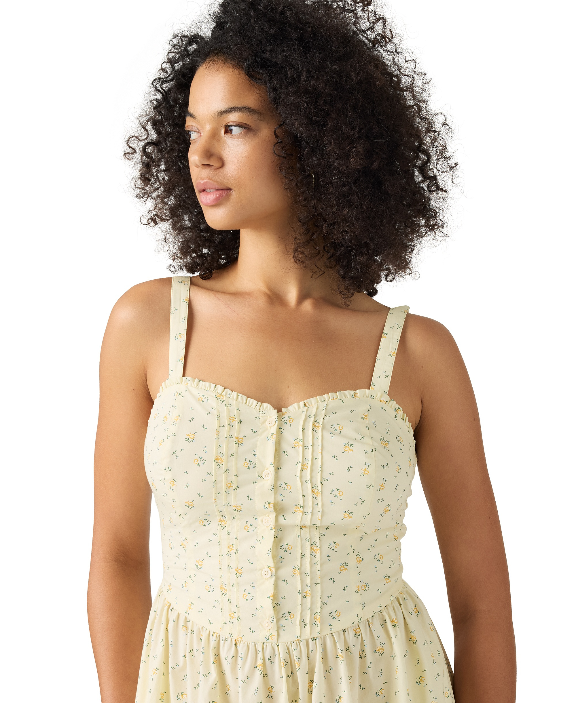 Levi's Women's Delphine Sleeveless Dress - Isabel Floral V2 Pear Sorbet