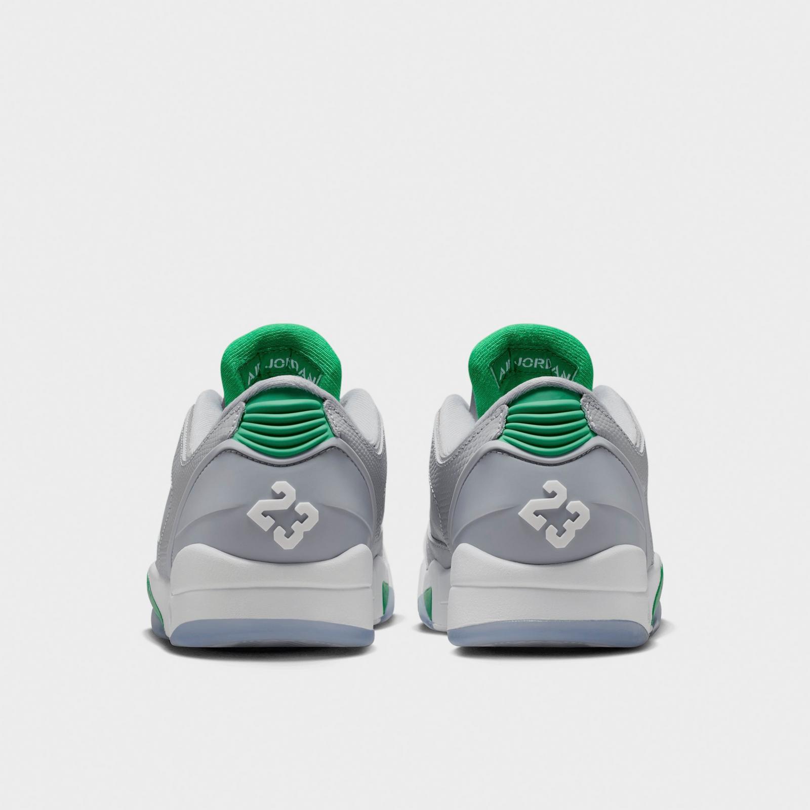 Men's Jordan Sixty Plus Low Casual Shoes - Wolf Grey/Lucky Green/White - view 4