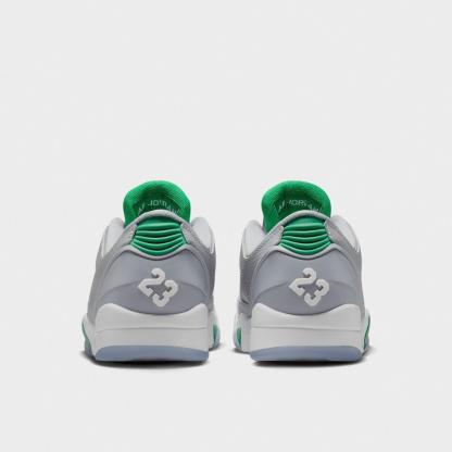 Men's Jordan Sixty Plus Low Casual Shoes - Wolf Grey/Lucky Green/White - view 4