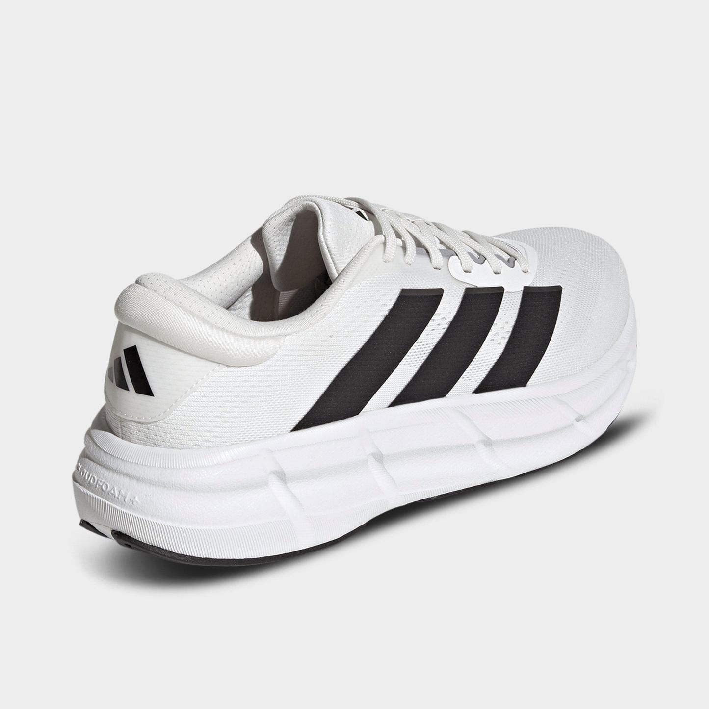 Men's adidas Questar 4 Running Shoes - Cloud White/Core Black/Iron Metallic - Back view