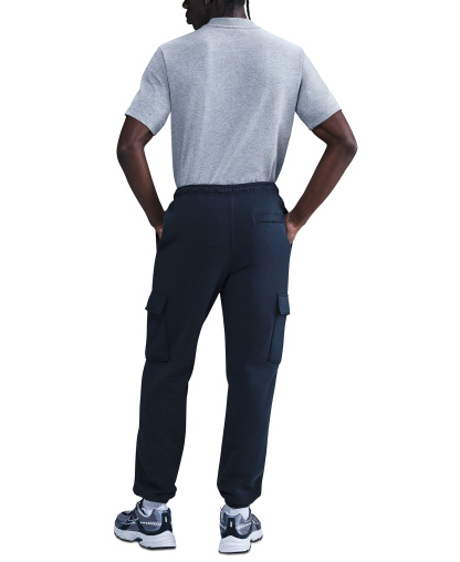 Nike Men's Club Fleece Cargo Regular-Fit Pants - Obsidian/White