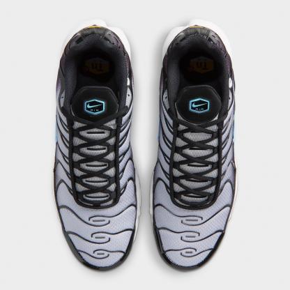 Men's Nithtke Air Max Plus Casual Shoes - Black/Light Smoke Grey/White/Football Blue - Top view