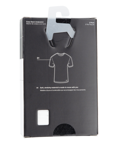 Nike Boys' 8-20 Crewneck Short-Sleeve Undershirt, 2-Pack - Black/White