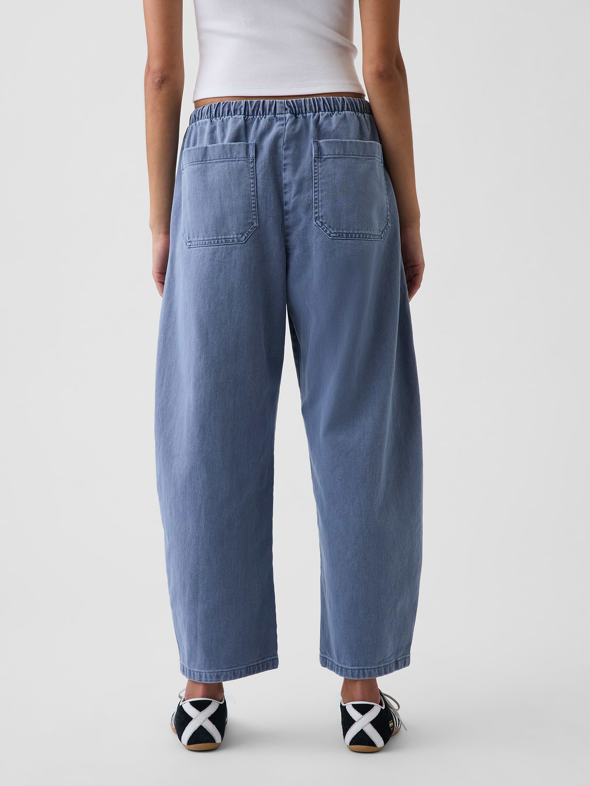 Easy Double-Knee Barrel Pants - Sargassus blue