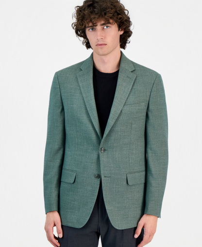 Tommy Hilfiger Men's Modern-Fit Solid Sport Coat - Olive
