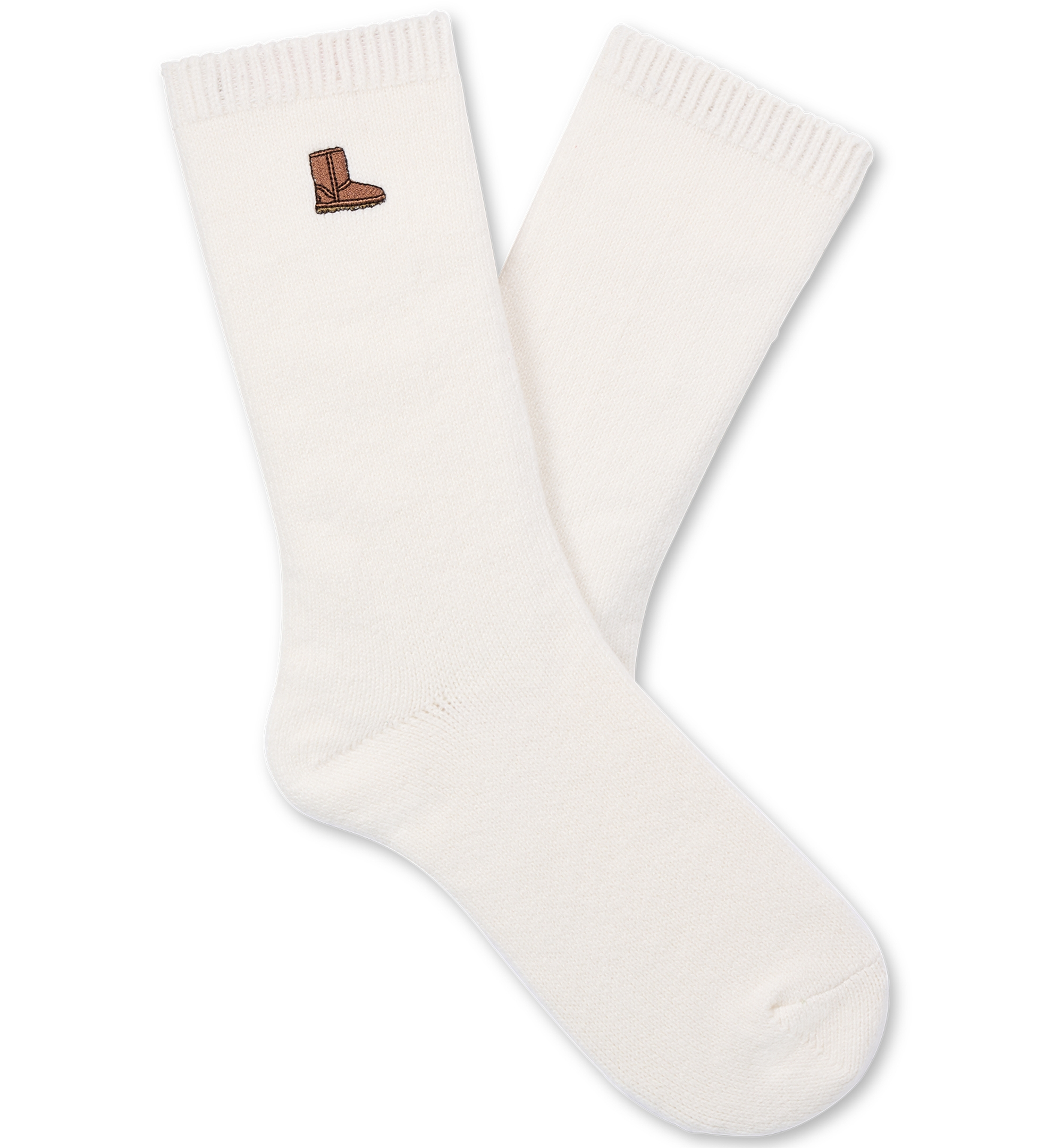 UGG® Women's Fuzzy Crew Socks, 3-Pair - Classic Boot / Plaid / Coffee Berry