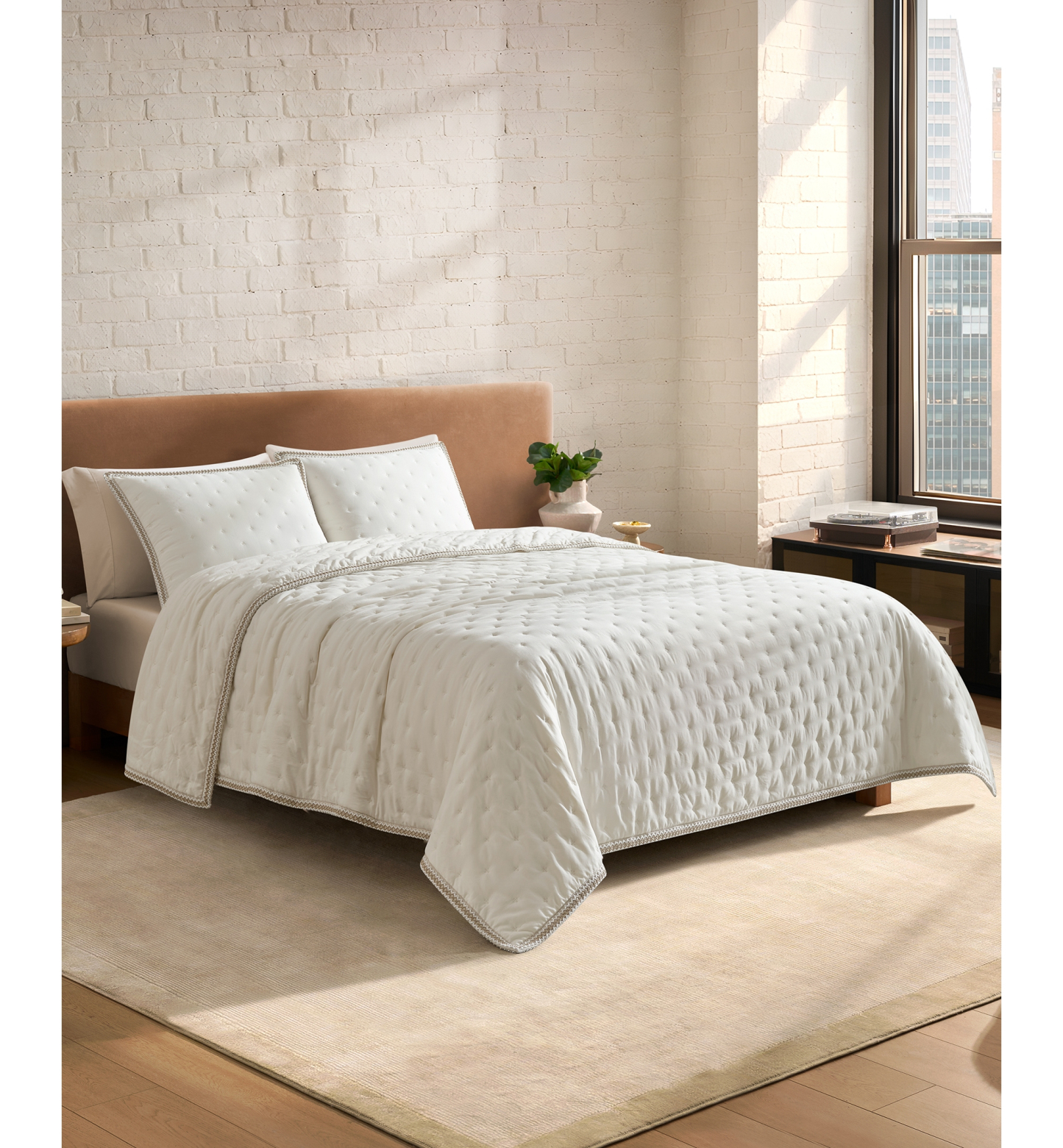 UGG® Devon UGG Braid Quilt Sets - Snow