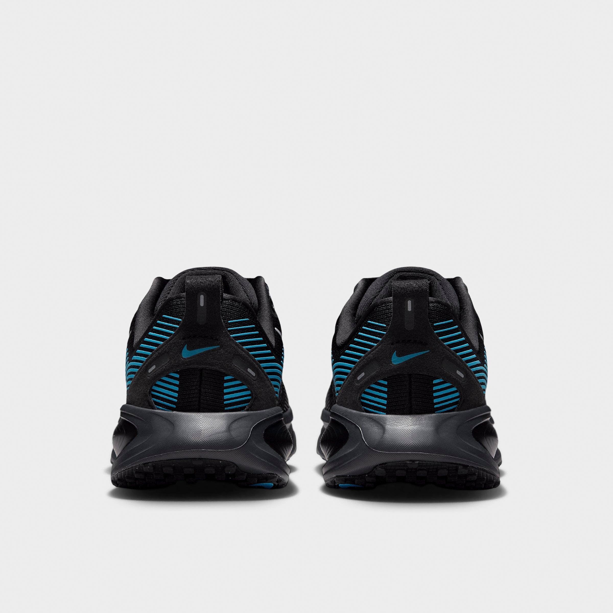 Big Kids' Nithtke Vomero 18 Running Shoes - Part 1 - Black/Light Current Blue/Anthracite/Silver - Back view