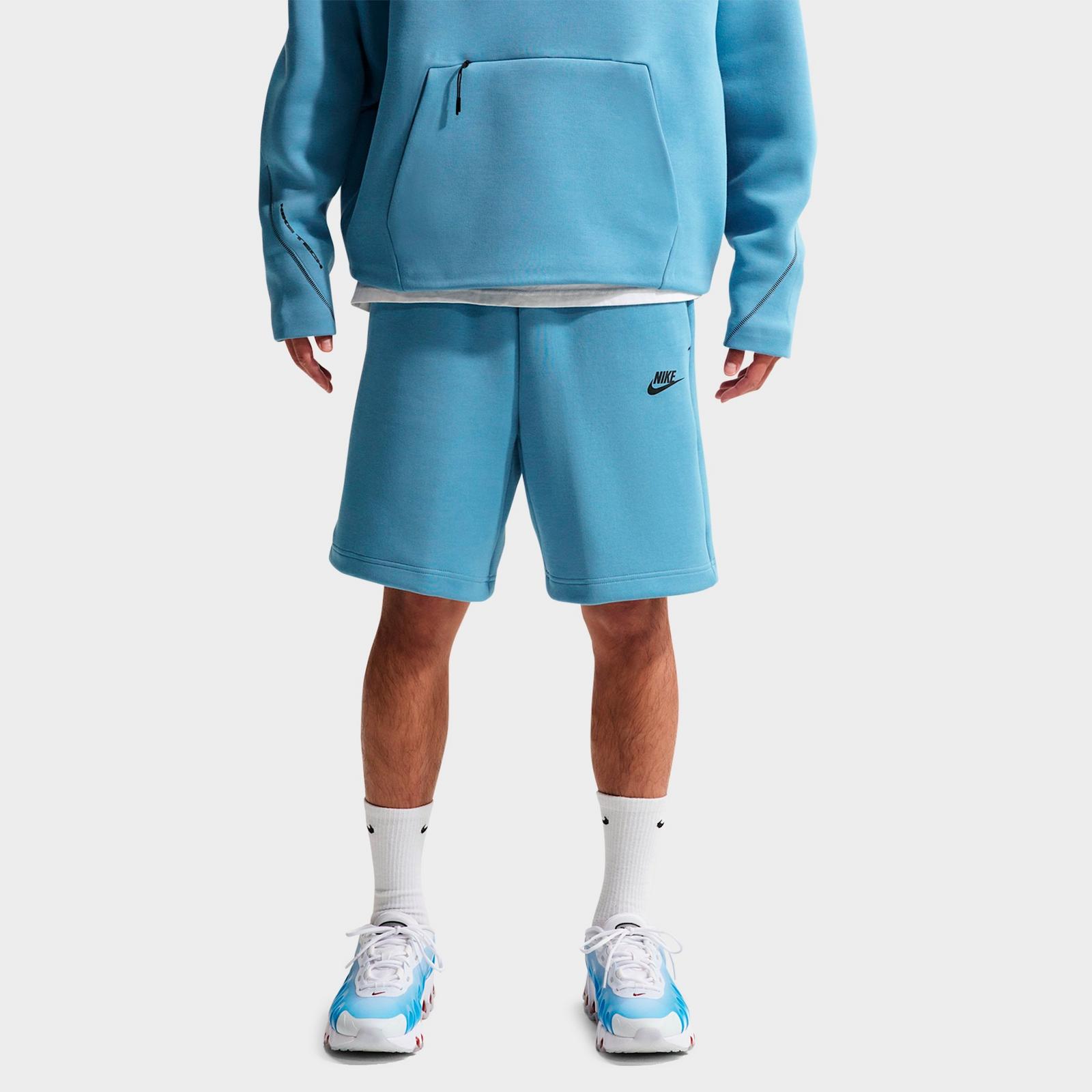 Men's Nike Tech Fleece Shorts - Work Blue/Black