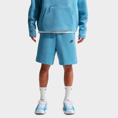 Men's Nike Tech Fleece Shorts - Work Blue/Black